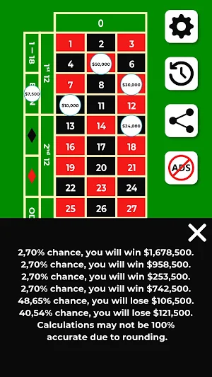 Roulette Profit Calculator Screenshot 2
