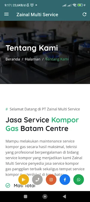 Zainal Multi Service Screenshot 1