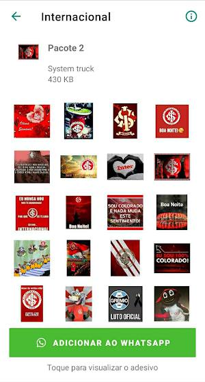 Figurinhas do Internacional Screenshot 1
