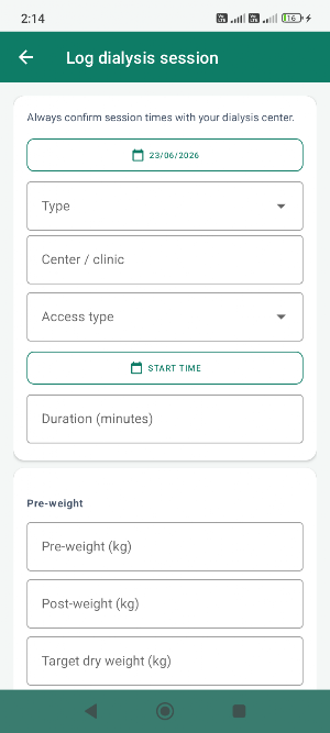 Kidney eGFR Tracker Screenshot 2