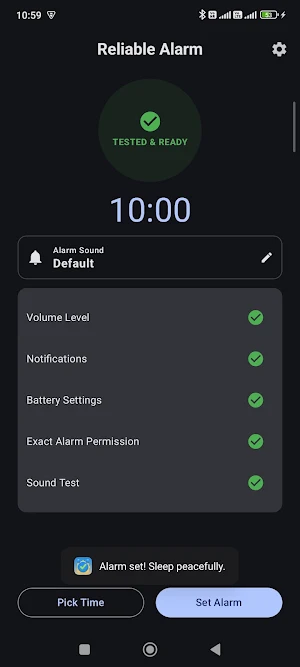 Reliable Alarm Screenshot 3