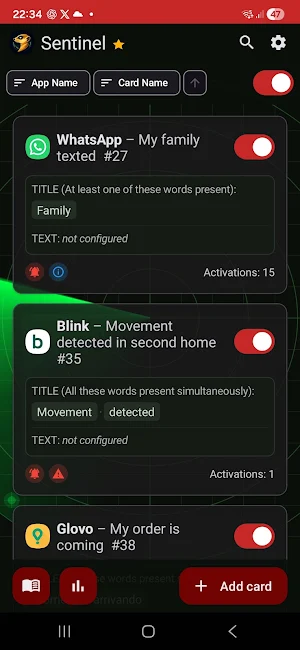 Sentinel: Notification Radar Screenshot 0