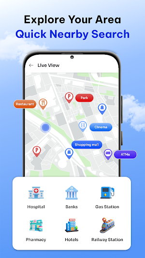 Live Earth Map - GPS Tracker Screenshot 1