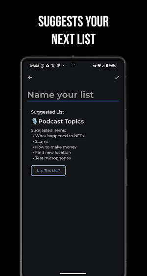 Jist: AI lists Screenshot 3