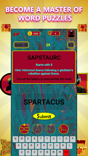 Unscramble Word: TV Shows Screenshot 2