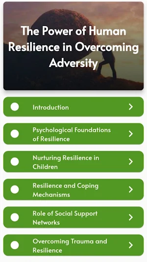 The Power of Human Resilience Screenshot 0