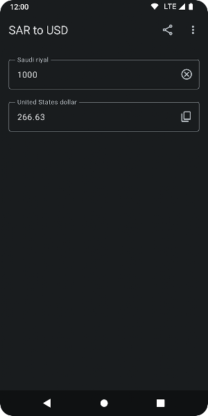 SAR to USD Screenshot 2