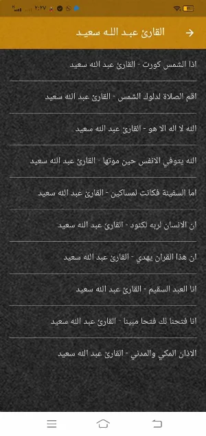 القارئ عبدالله سعيد MP3 بدونت Screenshot 2