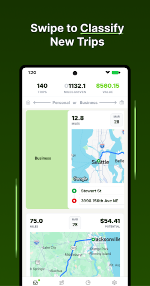 SmartMiles: Mileage Tracker Screenshot 1