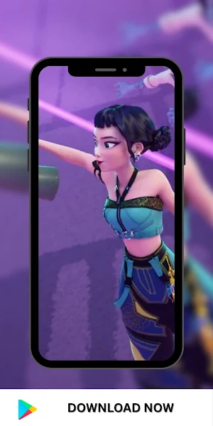 Zoey Kpop Demon Wallpaper Screenshot 3