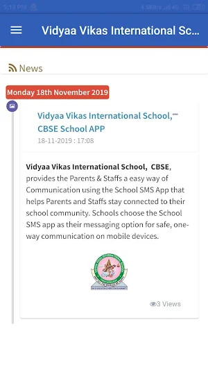 VIDYAA VIKAS INTERNATIONAL SCHOOL, TIRUCHENGODE Screenshot 1