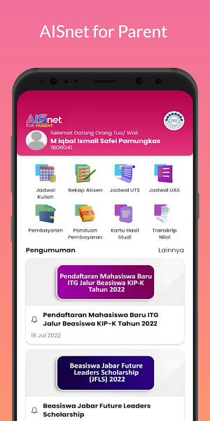 AISnet ITG for Parent Screenshot 1