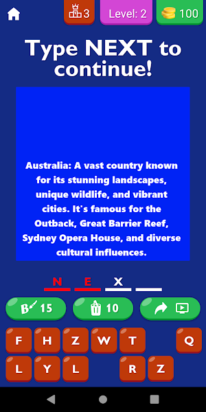 Oceania Countries Leaders Game Screenshot 2