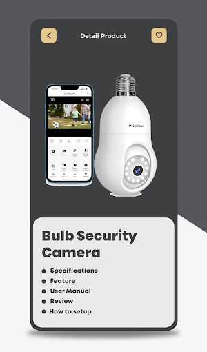 Bulb Security Camera App Guide Screenshot 0