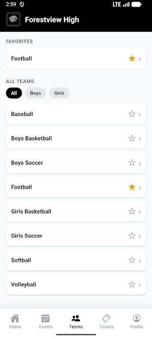 Forestview High Athletics Screenshot 3