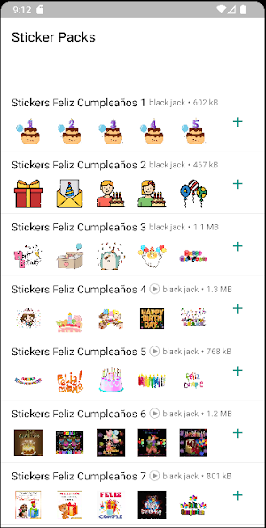 Stickers de Feliz Cumpleaños Screenshot 0