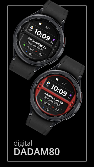 DADAM80 Digital Watch Face Screenshot 0