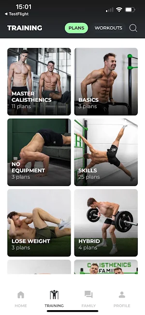 Calisthenics Family: Workout Screenshot 1