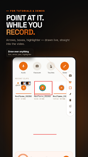 RecFlame: Screen Recorder Screenshot 2
