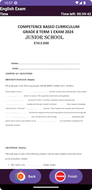 CBC Grade 8 Revision Papers Screenshot 1
