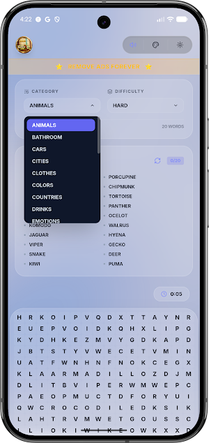 Word Search Explorer Pro Brain Screenshot 1