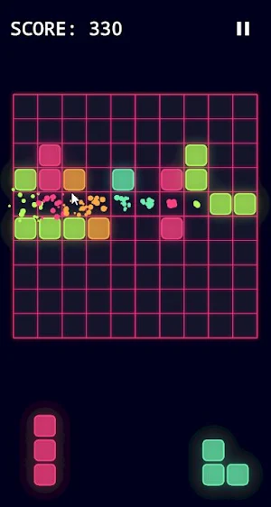 Block Puzzle: Glow Grid Screenshot 2