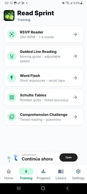 RapidLector: Speed Reading Screenshot 2