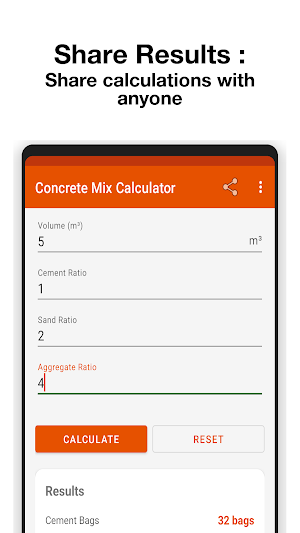 Concrete Mix Calc Screenshot 3