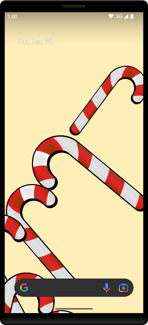 Candy Canes Live Wallpaper Screenshot 2