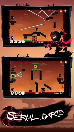 Shadow Stickman Ninja-legends war shooting battle Screenshot 0