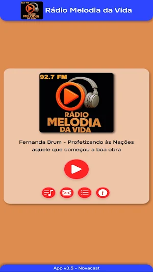 Rádio Melodia da Vida 92.7 Screenshot 0