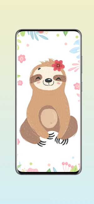 Cute Sloth Live Wallpaper Screenshot 1