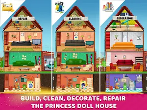 Build Clean Fix Princess House - Design & Renovate Screenshot 1