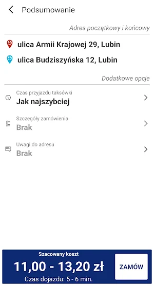 Tarnowscy Taxi Lubin Screenshot 3