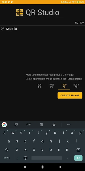 QR Studio - Generator Scanner Screenshot 1