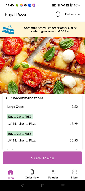 Royal Pizza Screenshot 1