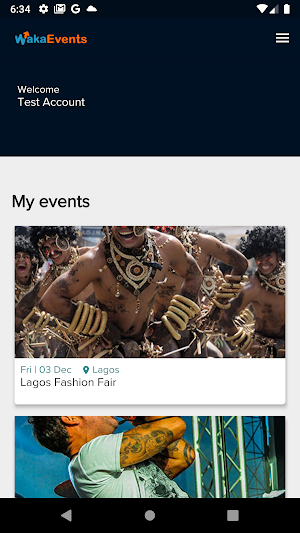 WAKAevent Screenshot 1