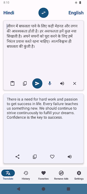 Hindi to English Translator Screenshot 2