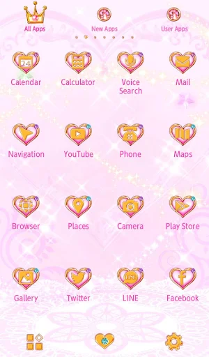 Cute Theme-Magical Heart- Screenshot 2