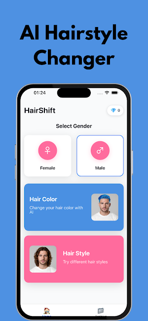 Hair Color Changer: HairShift Screenshot 1
