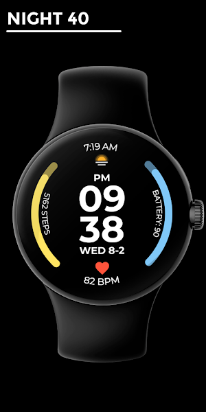 Night 40 - watch face Screenshot 0