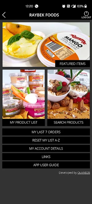 Raybek Foods Screenshot 2