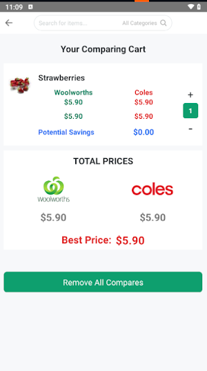 Compare Grocery Screenshot 1