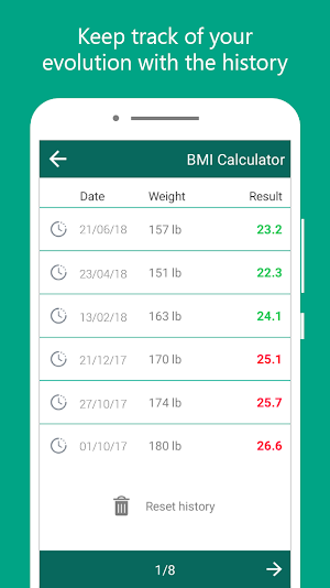 My BMI: Ideal Weight and BMI Calculator Screenshot 2