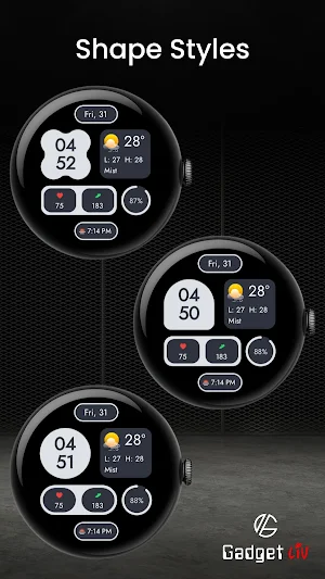 Material You Style 2 WatchFace Screenshot 3