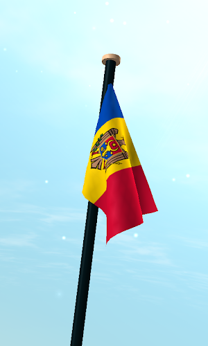 Moldova Flag 3D Live Wallpaper Screenshot 2