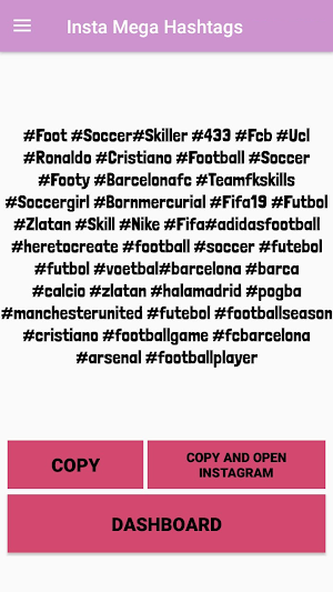 Hashtags By Category (English) Screenshot 2