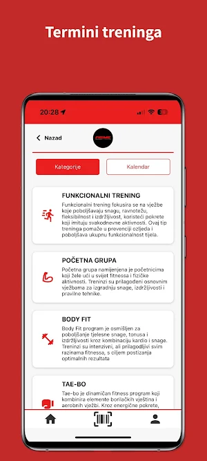 PRIME Fit Center Screenshot 2