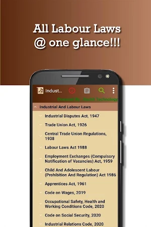 India - Industrial And Labour Laws / Codes Screenshot 1
