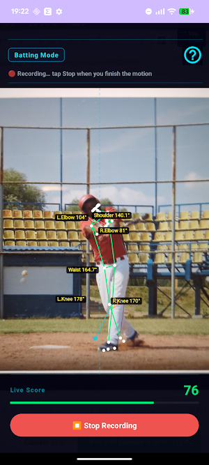 AI Baseball Form Coach Screenshot 2